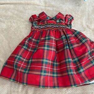 Laura Ashley Red Plaid Formal Kids Dress